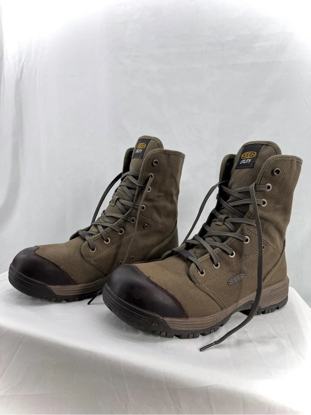 KEEN Utility Roswell Work Boots Military Olive Men’s Size 11EE Composite Toe